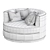 EMPIRE Armchair: Stylish Club's Modern Masterpiece 3D model small image 6