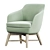 FOLHA LOUNGE Modern Armchair 3D model small image 1