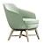 FOLHA LOUNGE Modern Armchair 3D model small image 3