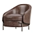 Modern LLOYD Armchair by Longhi 3D model small image 1