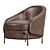 Modern LLOYD Armchair by Longhi 3D model small image 5