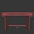 Natalia Writing Desk - Minimalist Design & Perfect Size 3D model small image 5