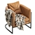 Title: Modern Loft Leather Armchair 3D model small image 3