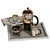 Elegant 4-Piece Coffee Set 3D model small image 2
