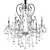 Suzanne Crystal Chandelier: Elegant Lighting by CHIARO 3D model small image 7