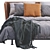 Luxury Leather Bed: NOONU by Bebitalia 3D model small image 2