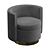 Eichholtz Amanda Swivel Chair: Stylish Comfort for Your Space 3D model small image 5