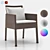 Elegant Niche Woven Armchair 3D model small image 14