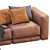 Modern Lewis Sofa by Montauk 3D model small image 6