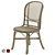 Vintage Cane Accent Chair 3D model small image 1