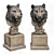 Regal Lion Head Sculpture 3D model small image 1