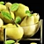 Elegant Fruit Serving Dish 3D model small image 4