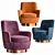 Elegance meets comfort: Minotti JACQUES 3D model small image 3