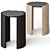 Sleek Jeremy Side Tables 3D model small image 1