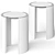 Sleek Jeremy Side Tables 3D model small image 2