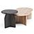 Ada: Modern Organic Oval Coffee & Side Table 3D model small image 2