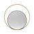 Iron Ring Metal Frame Round Mirror 3D model small image 2