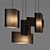 Sleek Birch Wood Pendant Lighting 3D model small image 4