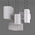 Sleek Birch Wood Pendant Lighting 3D model small image 5