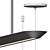 Sleek V-shaped Glide Pendant 3D model small image 2