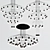 Ethereal Wireflow Pendant Lamp 3D model small image 2