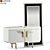 Elegant Aston Dressing Table 3D model small image 1