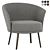 Dorso Lounge - Modern Comfort in 6 Color Options 3D model small image 2