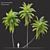 Tropical Majesty: Coconut Palm Trio 3D model small image 1