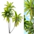 Tropical Majesty: Coconut Palm Trio 3D model small image 4