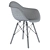 Modern Eames Plastic Armchair - Timeless Design 3D model small image 1