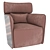 Modern Flou Armchair 3D model small image 3