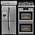 Sleek and Efficient: SAMSUNG Home Appliance Set 3D model small image 1