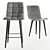 Modern Duo Chair Set 3D model small image 2