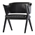 Luxury Star Leather Armchair 3D model small image 2