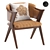 Luxury Star Leather Armchair 3D model small image 8