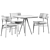 Modern Aky Contract S80 Table & Marlen Wooden Chair 3D model small image 7