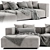 Verzelloni Rubik Chaise: Stylish Modern Sofa 3D model small image 2