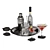 Ultimate Cocktail Set: 3-in-1 Mixology Kit 3D model small image 4