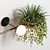 Modern Wall Light Plant Stand Pot 3D model small image 4