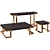 Modern Angulus Side Table Set 3D model small image 2