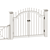 Versatile PVC Wicket Fence 3D model small image 2