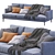 Bonaldo Paraiso Sofa: Contemporary Comfort at its Finest 3D model small image 7