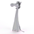 Elegant Mondi Giraffe Figurine 3D model small image 4