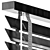 Modern Metal 45mm Venetian Blind 3D model small image 6