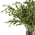 Green Branch Bouquet in Vase 3D model small image 4