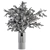 Green Branch Bouquet in Vase 3D model small image 5