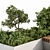 Urban Oasis Bench: Set 17 3D model small image 3