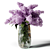 Modern Tall Vase Blooming Lilacs 3D model small image 1