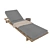 Outdoor Sun Lounger & Table Combo 3D model small image 3