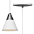 Sleek Cone Pendant by ET2 3D model small image 3